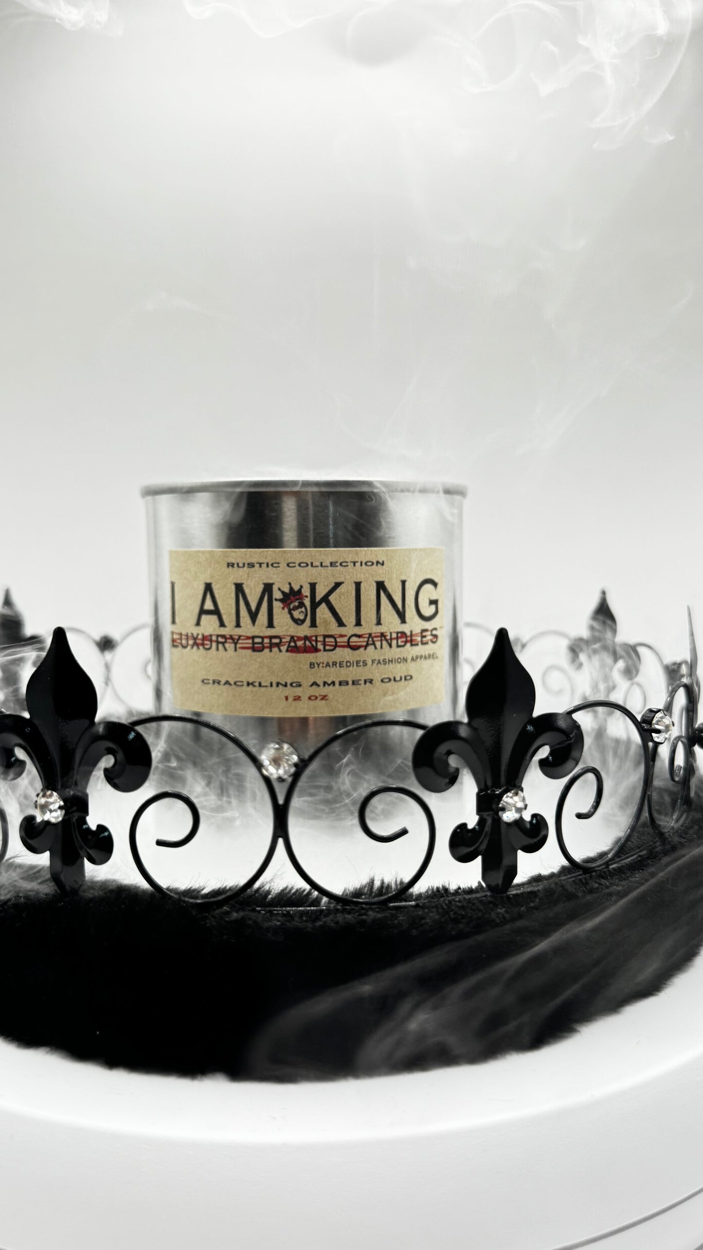 RUSTIC AMBER OUD LUXURY WOOD WICK CANDLE 12 oz